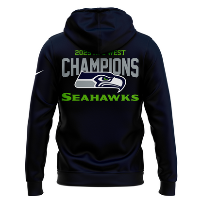 Seattle Seahawks 2025 NFC West Division Champions "Been There Won That" Hoodie