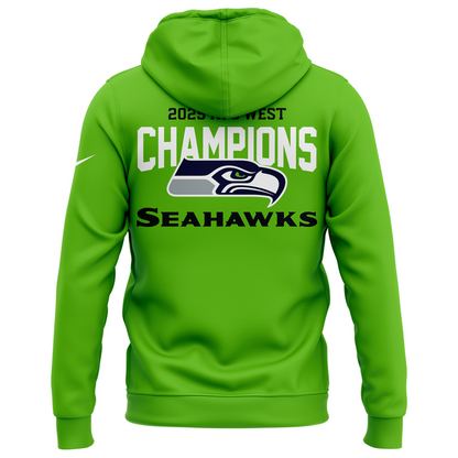 Seattle Seahawks 2025 NFC West Division Champions "Been There Won That" Hoodie
