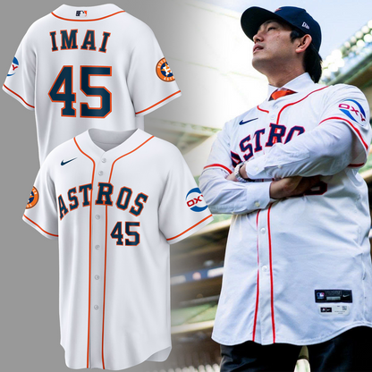 Houston Astros Tatsuya Imai Nike White Home Replica Jersey