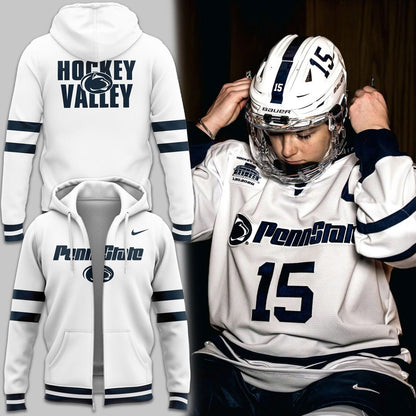 Penn State Hockey Beaver Stadium Uniform Zip Hoodie - Limited Edition