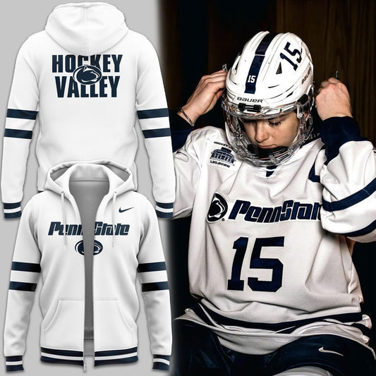 Penn State Hockey Beaver Stadium Uniform Zip Hoodie - Limited Edition