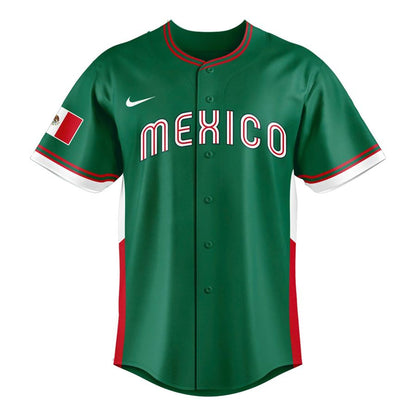 Mexico Baseball Nike 2026 World Baseball Classic Road Stadium Jersey - Green