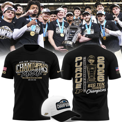 Purdue Men's Basketball 2026 Big Ten Tournament Champions T Shirt