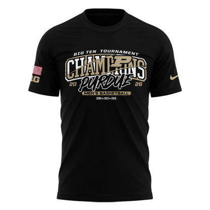 Purdue Men's Basketball 2026 Big Ten Tournament Champions T Shirt