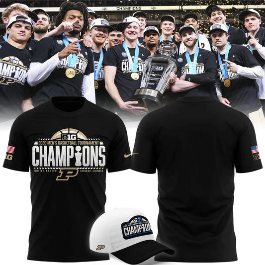 Purdue Men's Basketball 2026 Big Ten Tournament Champions T Shirt