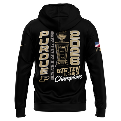 Purdue Men's Basketball 2026 Big Ten Tournament Champions Hoodie