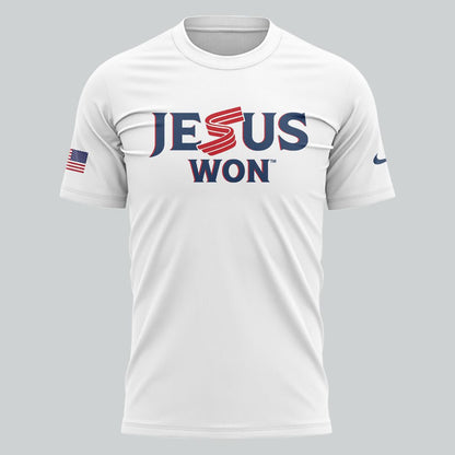 Jesus Won John 16 33 United States national baseball team White T-Shirt