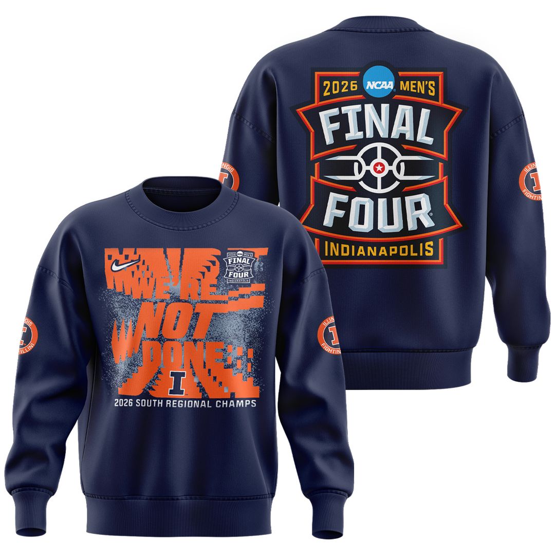 Navy Illinois Fighting Illini 2026 NCAA Men's Basketball Tournament March Madness Final Four Sweater
