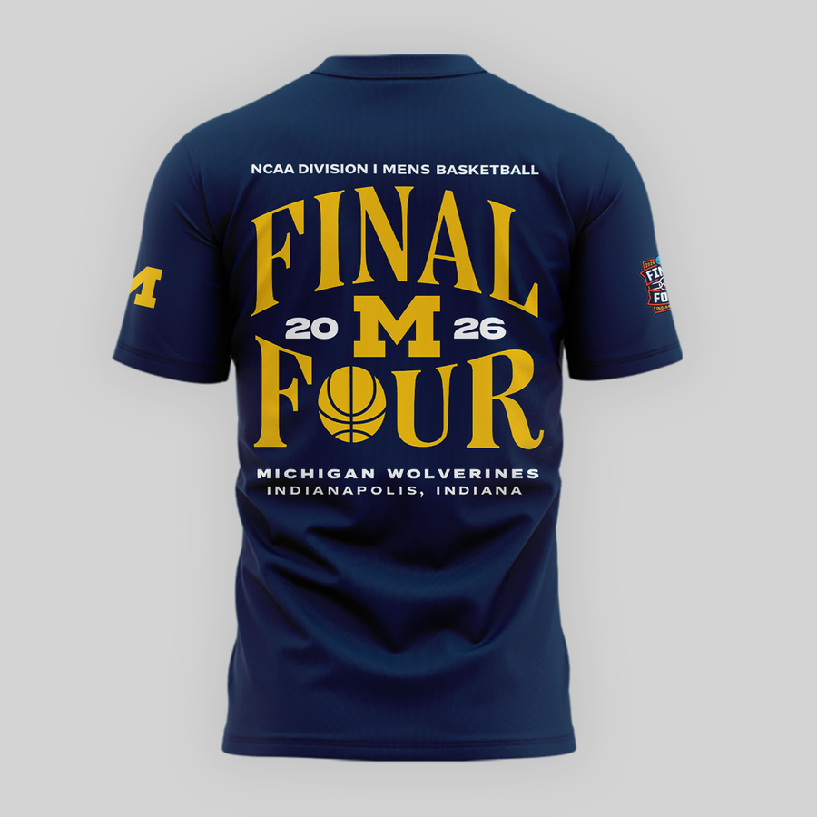 Michigan Wolverines 2026 Men's Basketball Tournament March Madness Final Four Tshirt