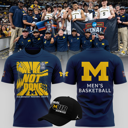 Michigan Wolverines 2026 Men's Basketball Tournament March Madness Final Four Tshirt