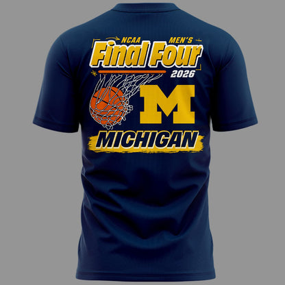 Exclusive Michigan Wolverines Men's Basketball Final Four Locker Room T-Shirt for fans