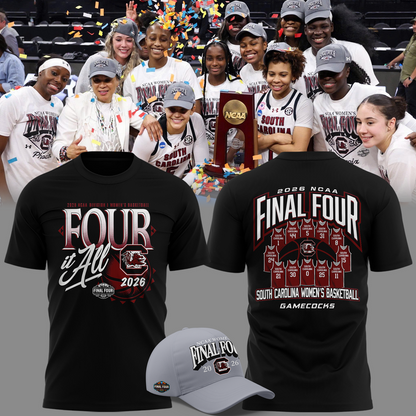 South Carolina Gamecocks 2026 Women's Basketball Tournament March Madness Final Four T-Shirt