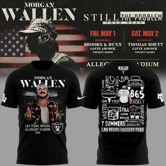 Limited Edition T-Shirt Morgan Wallen x Las Vegas Raiders