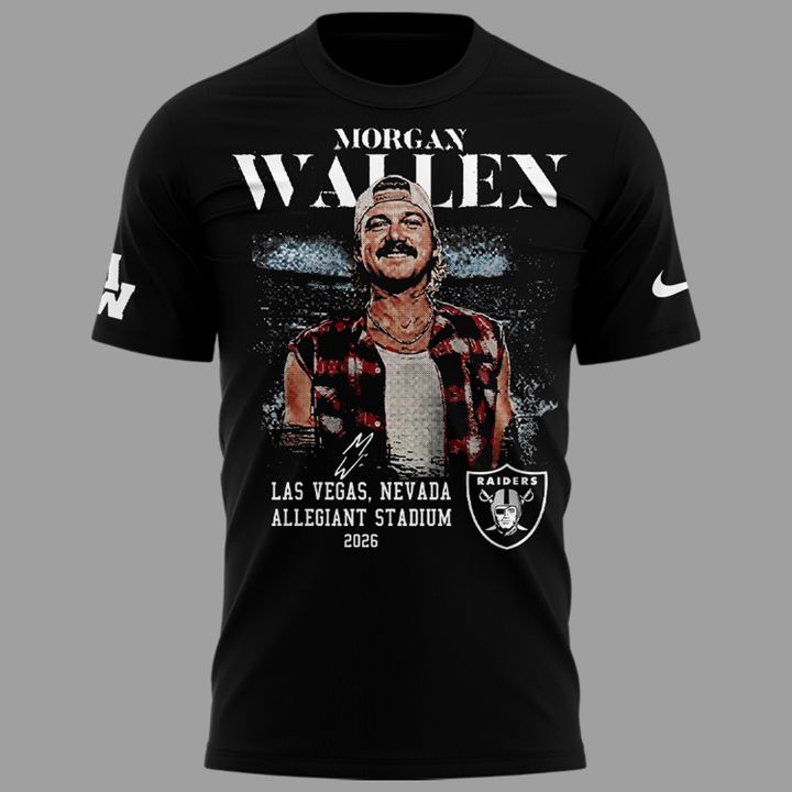 Limited Edition T-Shirt Morgan Wallen x Las Vegas Raiders.