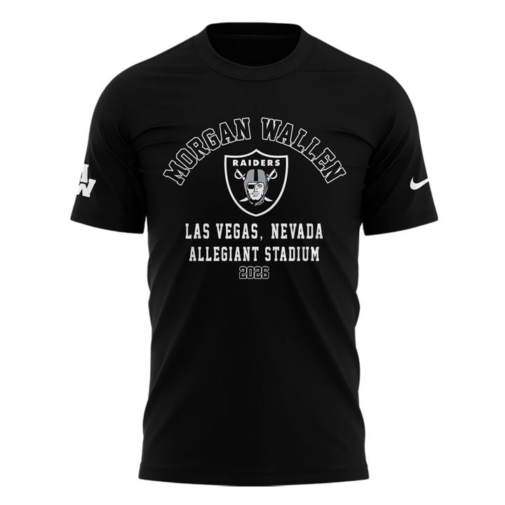 Limited Edition T-Shirt Black Morgan Wallen x Las Vegas Raiders!