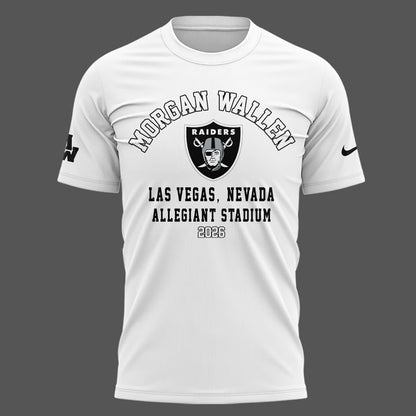 Limited Edition T-Shirt White Morgan Wallen x Las Vegas Raiders!