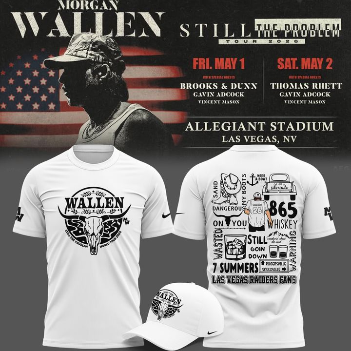 Special Edition T-Shirt Morgan Wallen x Las Vegas Raiders for fans!