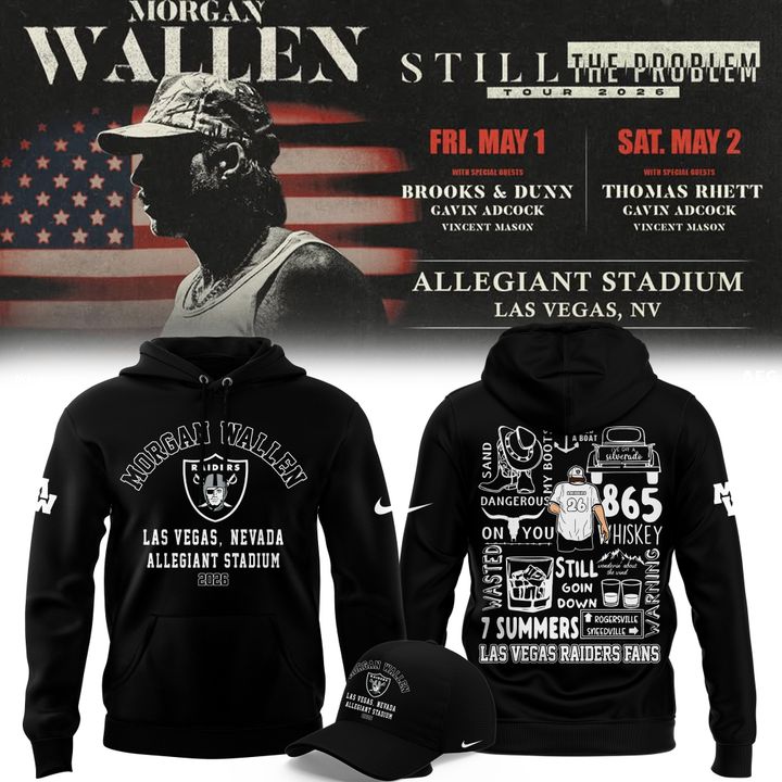 Limited Edition Hoodie Morgan Wallen x Las Vegas Raiders!