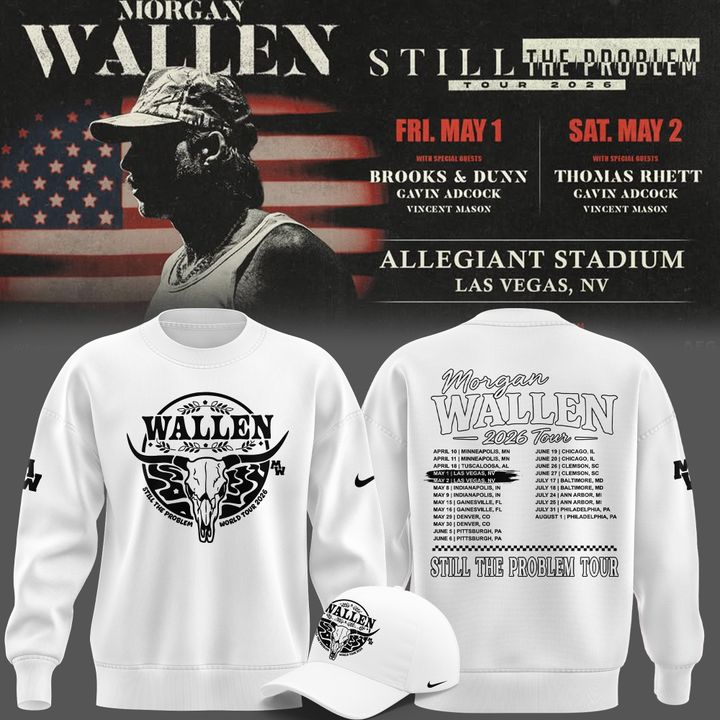 Limited edition Sweatshirt White Morgan Wallen x Las Vegas Raiders!