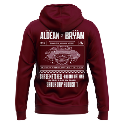 1.Limited Edition Montana Grizzlies x Jason Aldean And Luke Bryan Hoodie