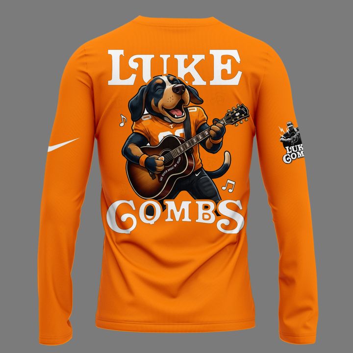 Limited Edition Luke Combs x Tennessee Volunteers Football - My Kinda Saturday Night Tour Country Music Long Tee