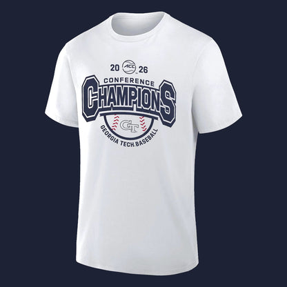 Georgia Tech Yellow Jackets Baseball Adidas ACC Tournament Champions Tee