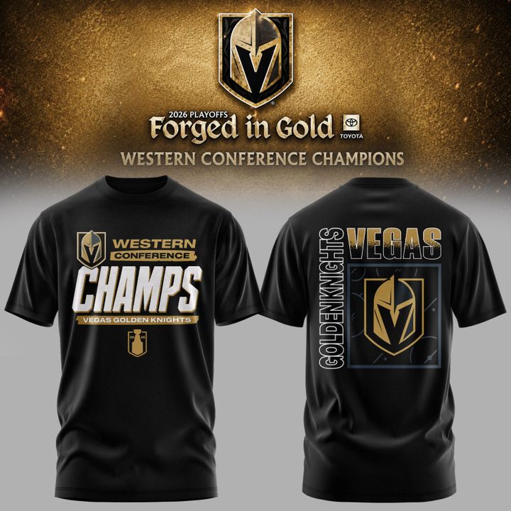 3. Vegas Golden Knights 2026 Western Conference Champions T-Shirt