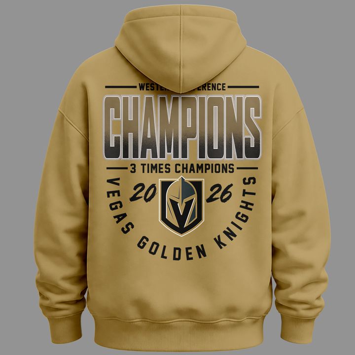 1.Vegas Golden Knights WESTERN CONFERENCE CHAMPIONS Hoodie 2026