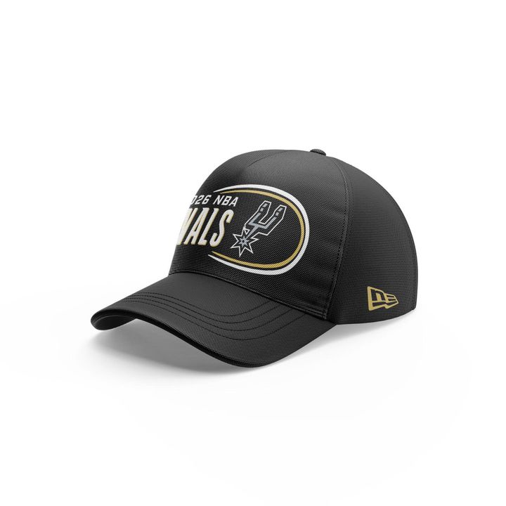 San Antonio Spurs New Era Black 2026 NBA Western Conference Champions Locker Room Cap
