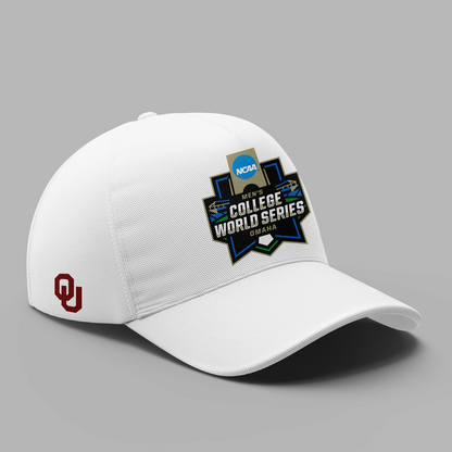 Limited edition Oklahoma Sooners 2026 Baseball College World Series "OKLAOMAHA" T-Shirt White