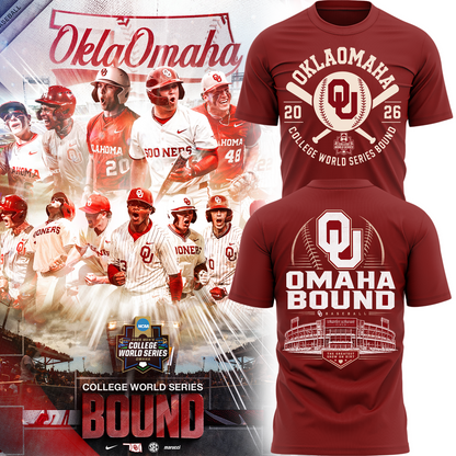 Oklahoma Sooners 2026 College World Series Bound T-Shirt