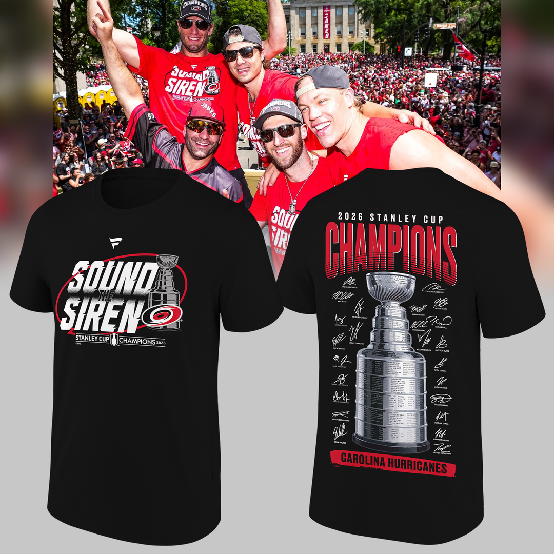Limited Edition Carolina Hurricanes " Sound The Siren" Tshirt 2026
