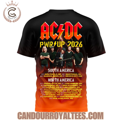 2026 AC/DC North America Power Up Tour T-Shirt