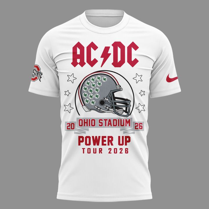 Special T-Shirt AC/DC x Ohio State Buckeyes Football - Power Up Tour 2026 T-Shirt