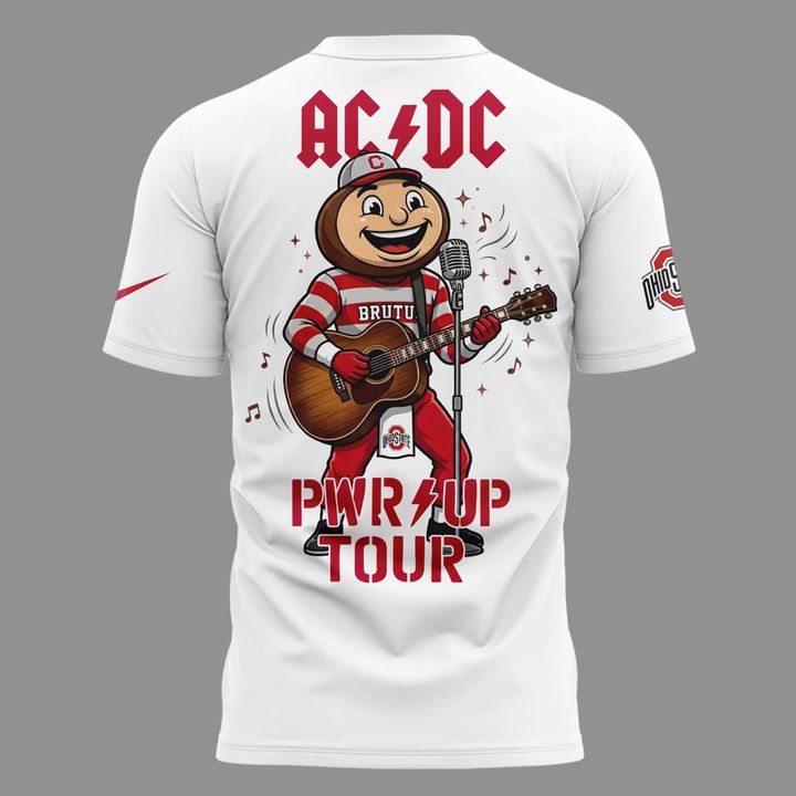 Special T-Shirt AC/DC x Ohio State Buckeyes Football - Power Up Tour 2026 T-Shirt