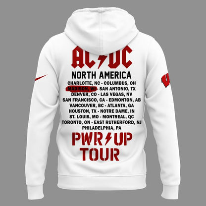 Perfect Hoodie AC/DC x Wisconsin Badgers Football - Power Up Tour 2026 Hoodie