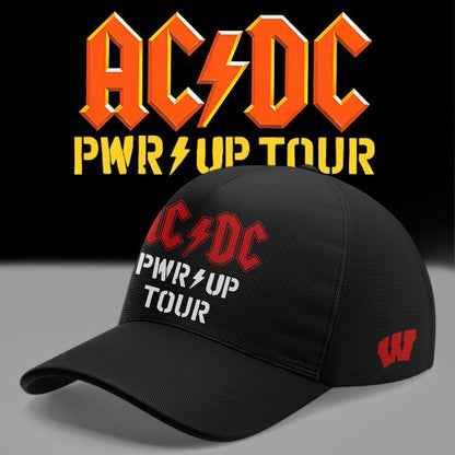 03. Perfect Black Shirt AC/DC x Wisconsin Badgers Football - Power Up Tour 2026 Polo Shirt