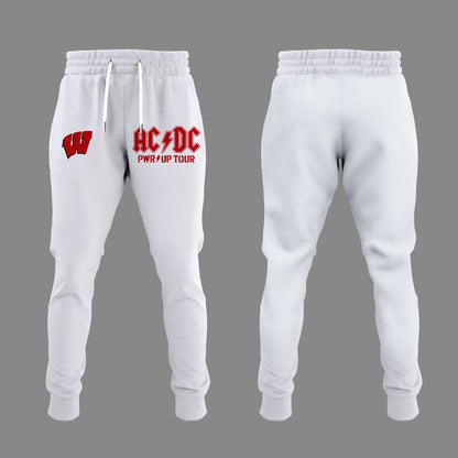 Limited Hoodie AC/DC x Wisconsin Badgers Football - Power Up Tour 2026 Hoodie