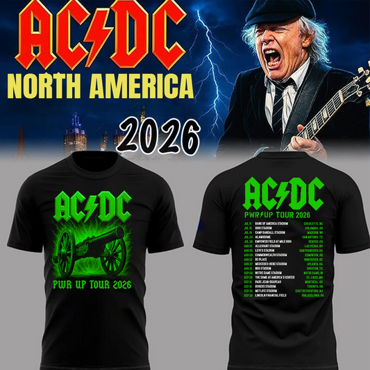 Exclusive 2026 AC/DC - North America Power Up Tour T-Shirt
