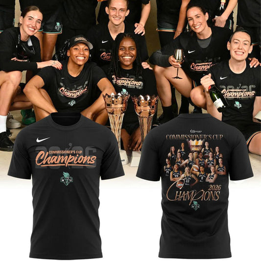 New York Liberty 2026 WNBA Commissioner's Cup Champions T-shirt