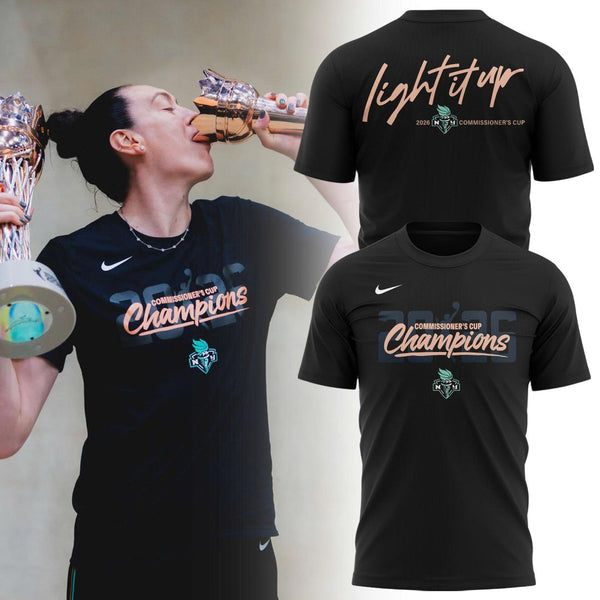 New York Liberty 2026 WNBA Commissioner's Cup Champions Locker Room Shirt