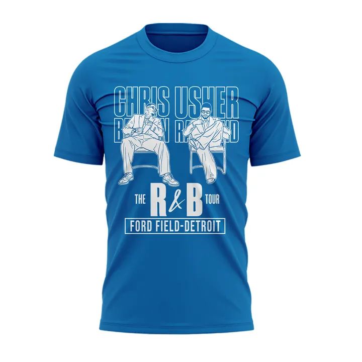Exclusive Version White T-shirt Detroit x The R&B Tour 2026