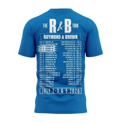 Exclusive Version White T-shirt Detroit x The R&B Tour 2026