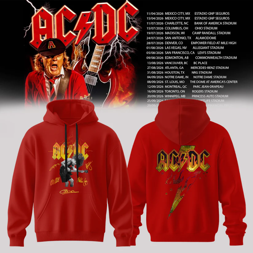 Exclusive Hoodie AC/DC - Power Up Tour 2026 North America Hoodie