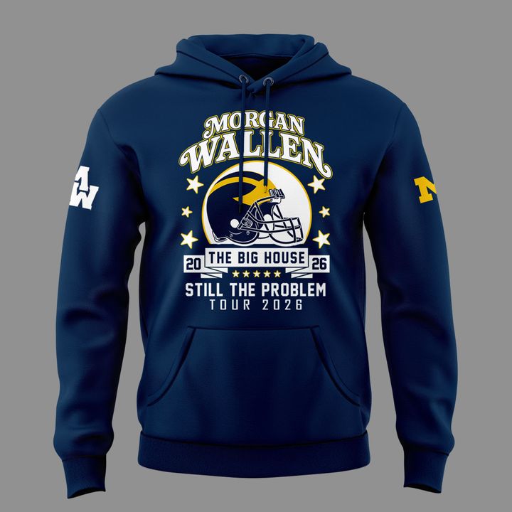 Exclusive Hoodie Morgan Wallen x Michigan Wolverines Football - Still The Problem Tour 2026 Hoodie