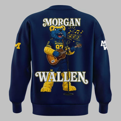 Exclusive Sweatshirt Morgan Wallen x Michigan Wolverines Football - Still The Problem Tour 2026 Sweatshirt