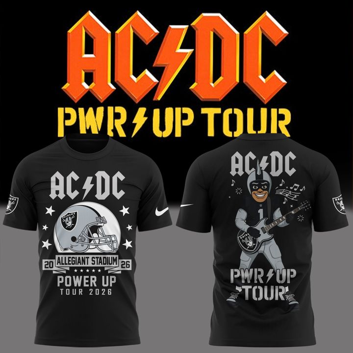01.20. AC/DC x Las Vegas Raiders - Power Up Tour 2026 T-Shirt