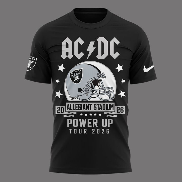 01.20. AC/DC x Las Vegas Raiders - Power Up Tour 2026 T-Shirt