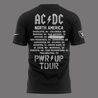 01. Perfect Tshirt AC/DC x Las Vegas Raiders - Power Up Tour 2026 T-Shirt
