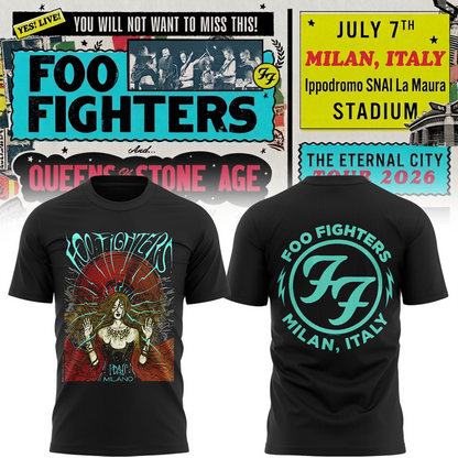 Exclusive Foo Fighters  I-Days Milano 2026 T-shirt